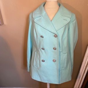 Teal Peacoat